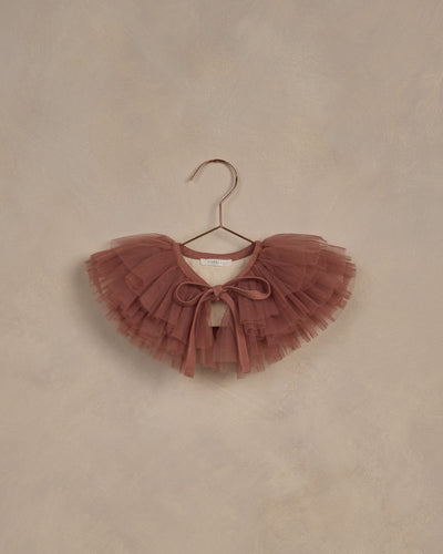 Ruffle Tulle Collar- Poppy