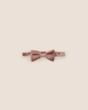 Load image into Gallery viewer, Velvet Bow Tie- Poppy