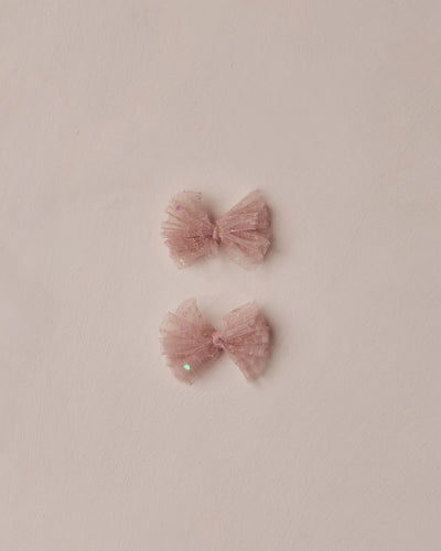 Flutter Tulle Clips- Rose