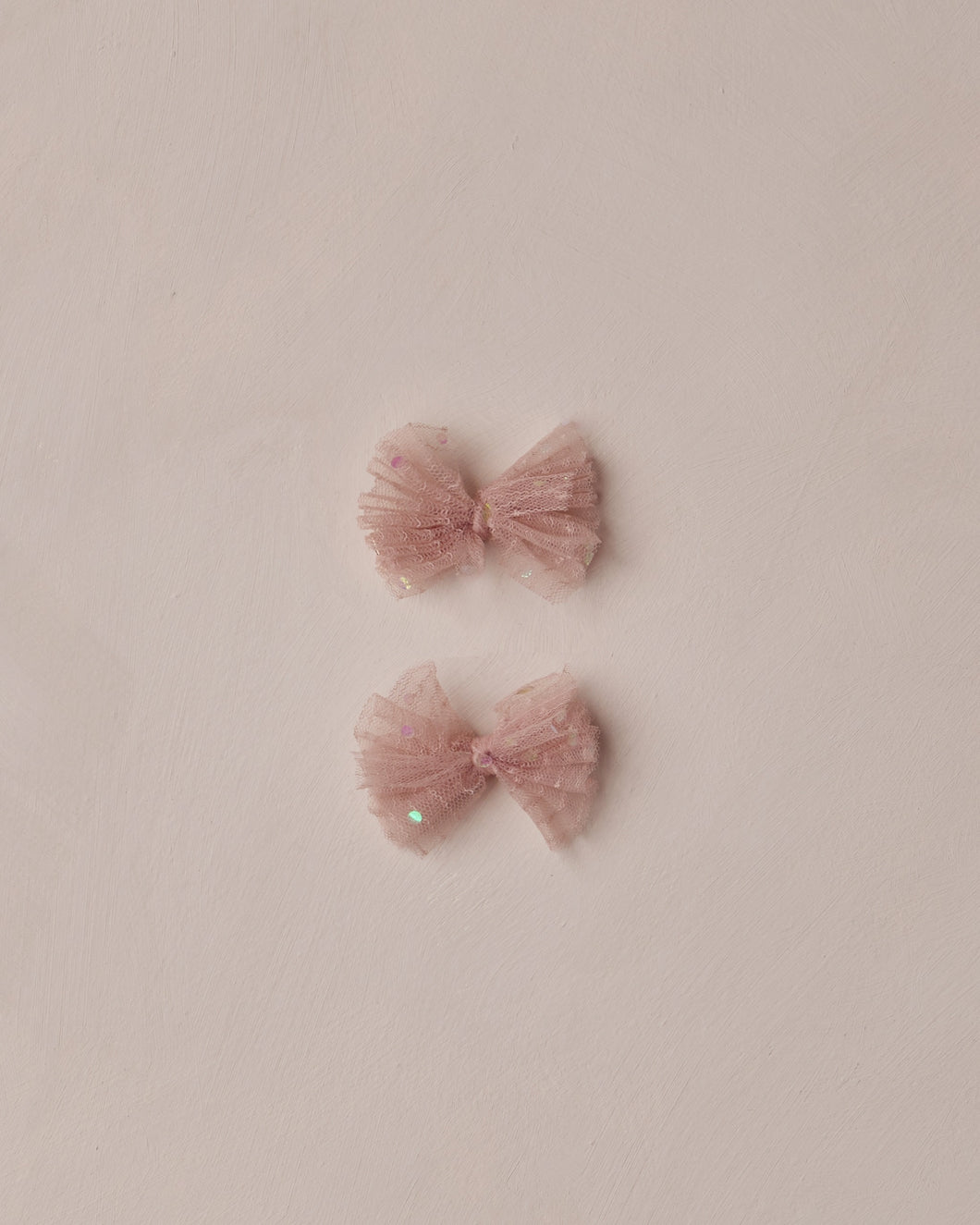 Flutter Tulle Clips- Rose