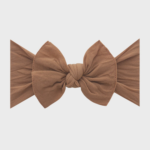 Knot Soft Nylon Headband- Camel