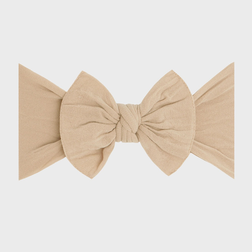 Knot Soft Nylon Headband- Fawn