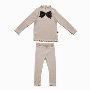 Metallic Bow 2PC Set