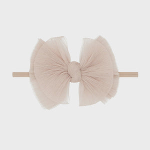 Tulle FAB Skinny Headband- Pleated Blush