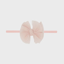 Load image into Gallery viewer, Tulle Baby FAB Skinny Headband- Pleated Rose Quartz