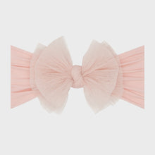 Load image into Gallery viewer, Tulle FAB Soft Nylon Headband- Pleated Rose Quartz