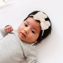 Load image into Gallery viewer, Tulle Baby FAB Skinny Headband-Pleated Oatmeal