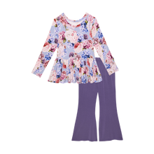 Load image into Gallery viewer, Posh Peanut L/S Peplum Top &amp; Bell Bottoms- Annie