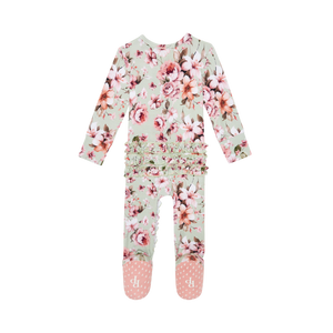 Posh Peanut Footie Ruffled Zip 1PC- Millicent