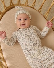 Load image into Gallery viewer, Bamboo Baby Gown + Hat Set- Woodland