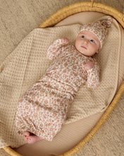 Load image into Gallery viewer, Bamboo Baby Gown + Hat Set- Bloom 25