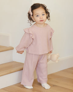 Ruffle Cozy Set- Rose
