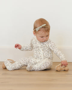 Bamboo Zip Footie- Woodland