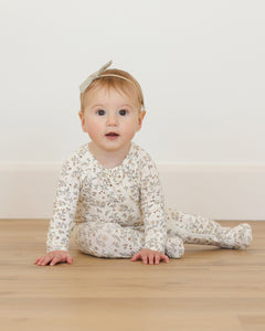 Bamboo Zip Footie- Woodland