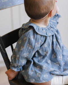 L/S Isla Dress- Blue Floral