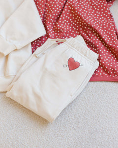 Relaxed Fleece Sweat Set- Little Love Cupid