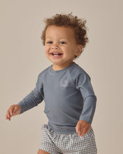 Load image into Gallery viewer, Boys Swim Short- Ocean Gingham