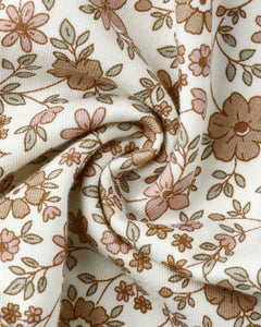Bamboo Zip Footie- Bloom 25
