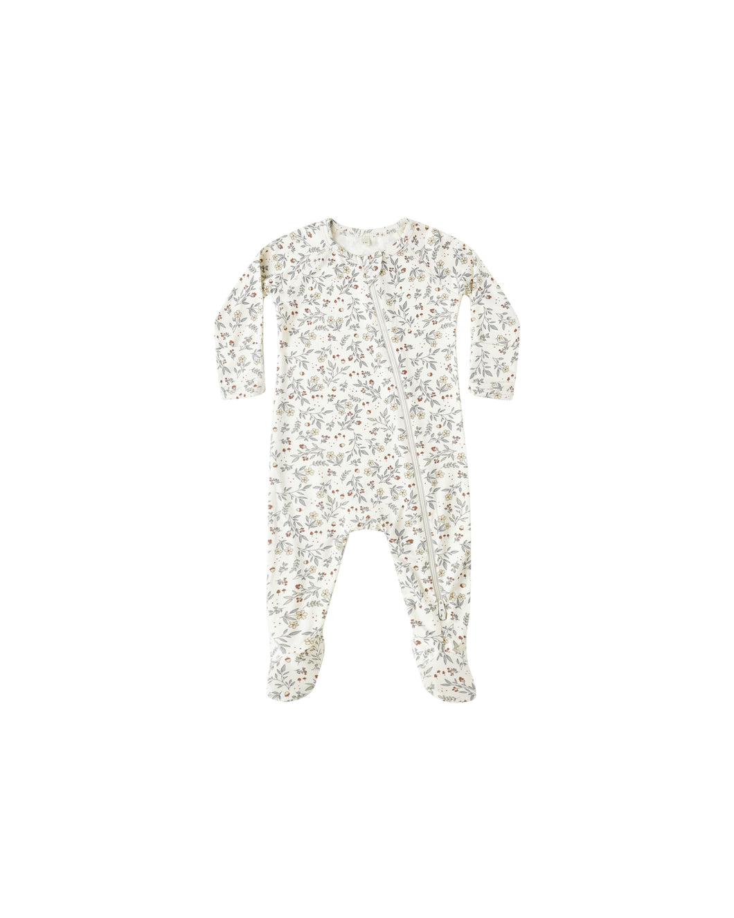 Bamboo Zip Footie- Woodland