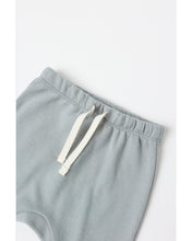 Load image into Gallery viewer, Wrap Top + Footed Pant Set- Steel Blue