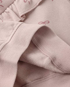 Ruffle Fleece Sweat Set- Bows