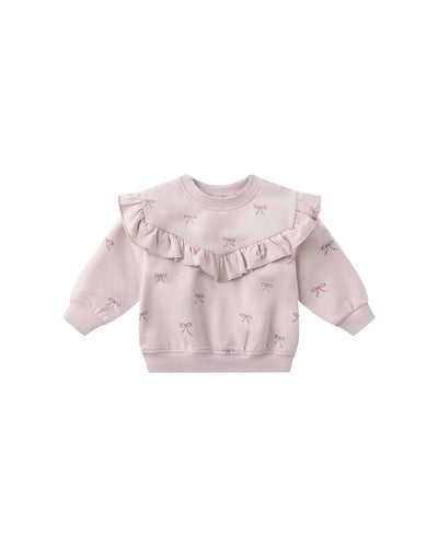 Ruffle Fleece Sweat Set- Bows
