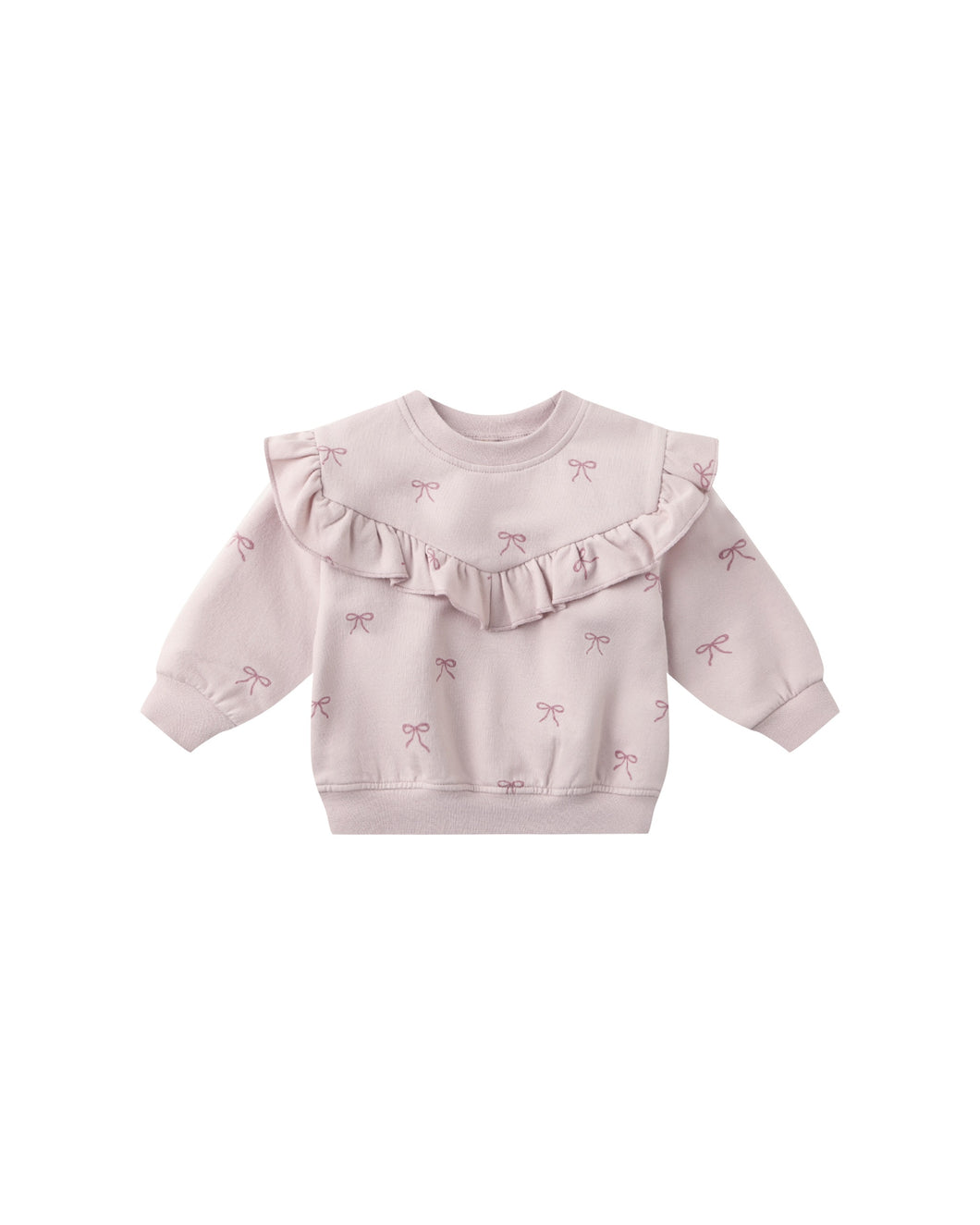 Ruffle Fleece Sweat Set- Bows