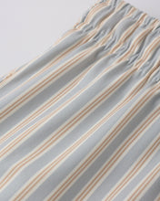 Load image into Gallery viewer, Swim Short- Blue + Butterscotch Stripe