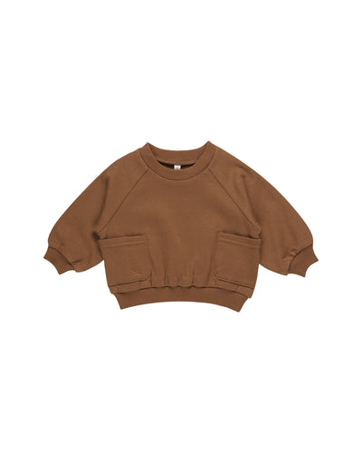 Pocket Sweatshirt & Sweatpant- Cinnamon