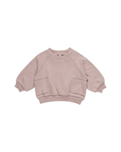 Pocket Sweatshirt & Sweatpant- Mauve