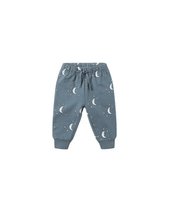 Relaxed Fleece Sweat Set- Silver Moons