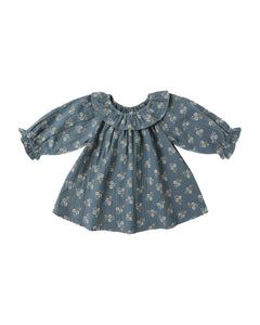 L/S Isla Dress- Blue Floral