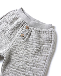 Textured Sweat Set- Frost