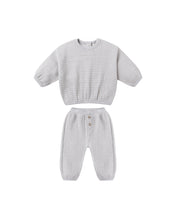 Load image into Gallery viewer, Textured Sweat Set- Frost