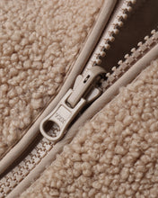 Load image into Gallery viewer, Shearling Zip Jacket- Oat