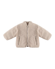 Load image into Gallery viewer, Shearling Zip Jacket- Oat