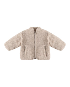 Shearling Zip Jacket- Oat