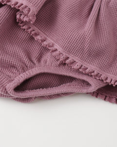 Waffle Bodysuit + Skirted Bloomer