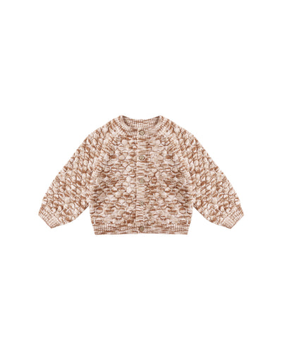 Bubble Knit Cardigan + Bloomer- Rose Speckle