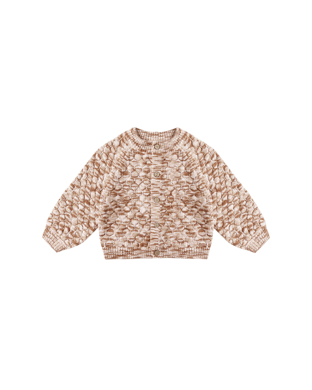 Bubble Knit Cardigan + Bloomer- Rose Speckle
