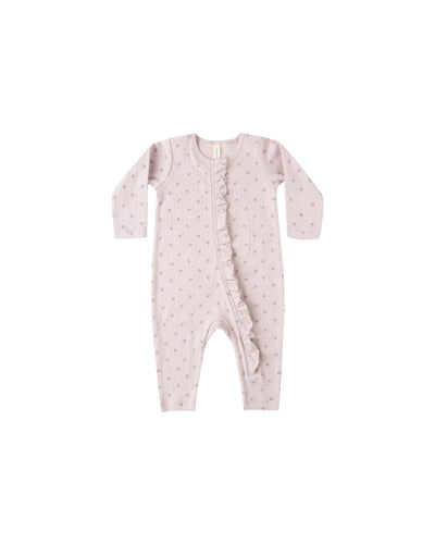 Ruffle Jumpsuit- Lilac Ditsy