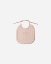 Load image into Gallery viewer, Woven Tie Bib- Blush