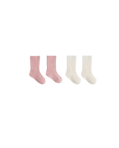 Socks Set-Natural/Rose