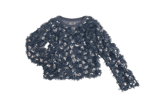 Texture Sequin Sweater