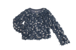 Texture Sequin Sweater