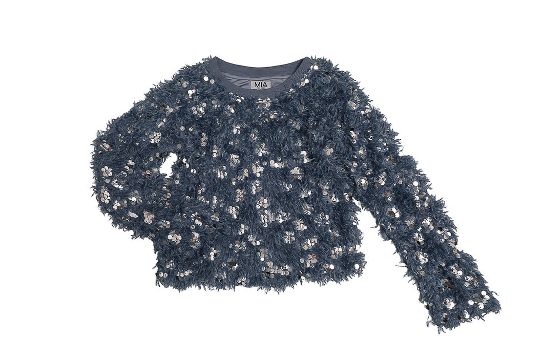 Texture Sequin Sweater