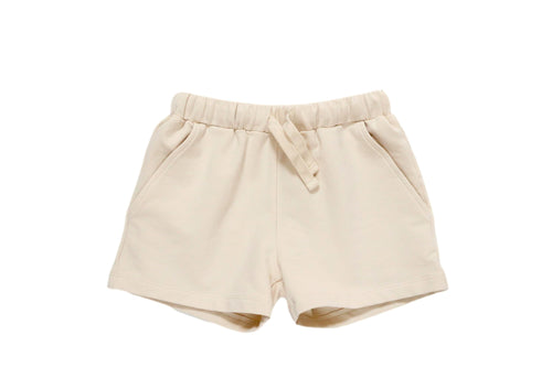 Drawstring Shorts- Taupe