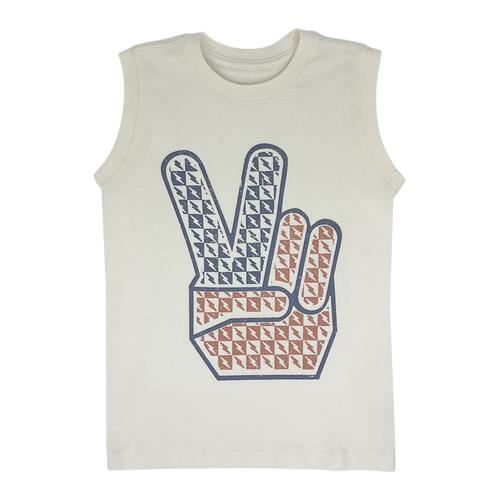 Rad, White & Blue Muscle Tee