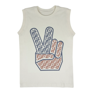 Rad, White & Blue Muscle Tee