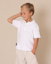 Load image into Gallery viewer, Crochet Polo Top